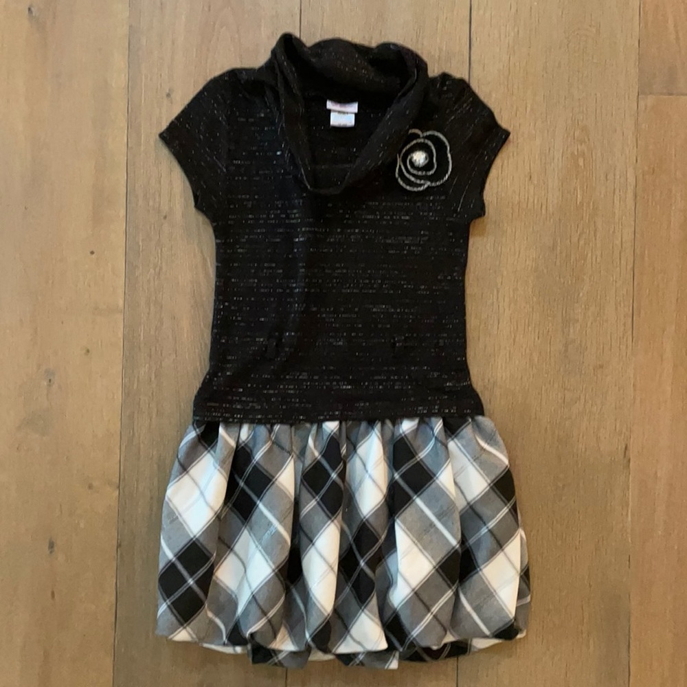 Girl's Black & Silver Dress- size 6